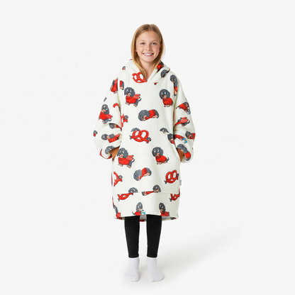 Dachshund Allsleepers Original Kids Cloud Hoodie