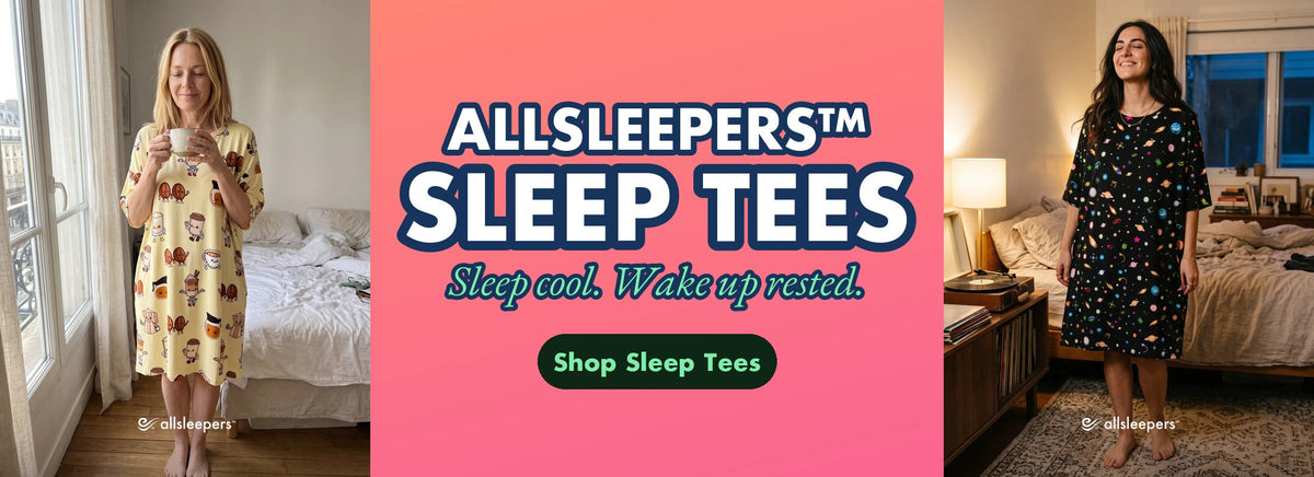 Allsleepers Sleep Tees. Sleep cool. Wake up rested.