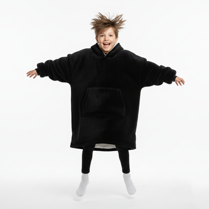 Black Allsleepers Original Kids Cloud Hoodie