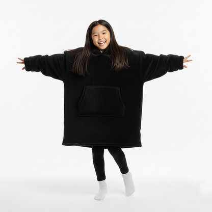 Black Allsleepers Original Kids Cloud Hoodie