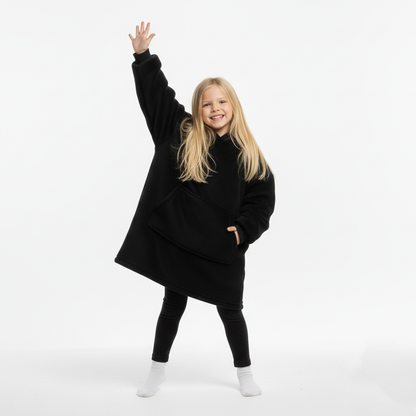 Black Allsleepers Original Kids Cloud Hoodie