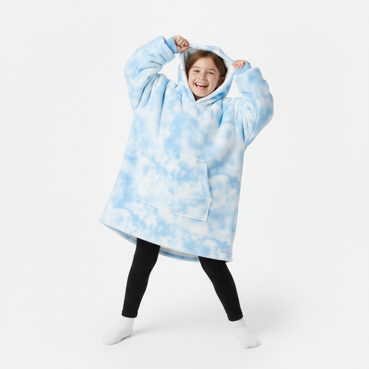 Blue Tie-Dye Allsleepers™ Kids Original Cloud Hoodie