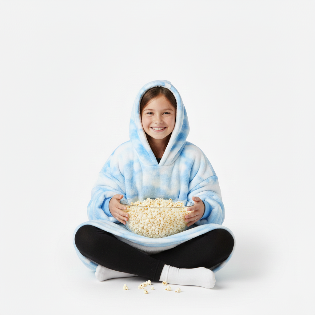 Blue Tie-Dye Allsleepers™ Kids Original Cloud Hoodie