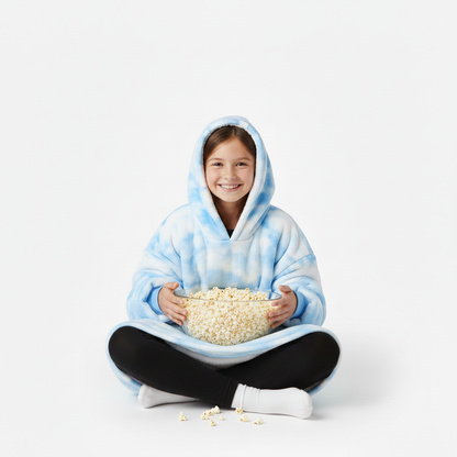 Blue Tie-Dye Allsleepers™ Kids Original Cloud Hoodie