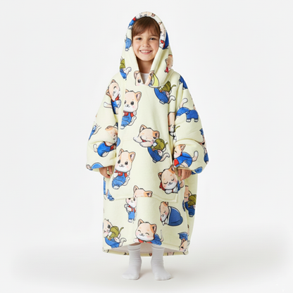 Cat Allsleepers Original Kids Cloud Hoodie