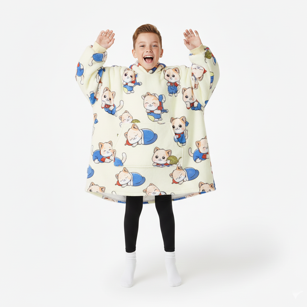Cat Allsleepers Original Kids Cloud Hoodie