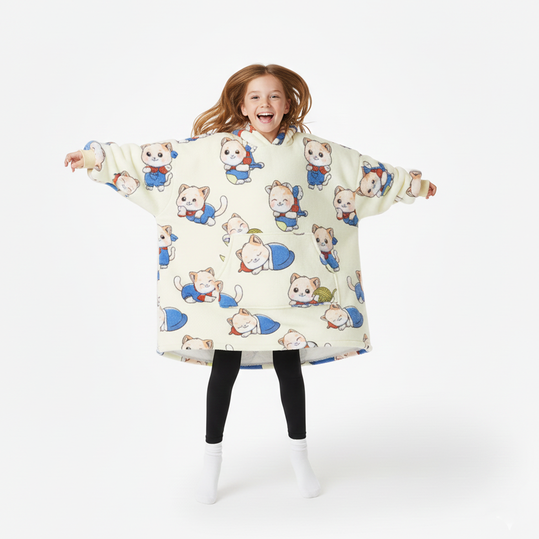 Cat Allsleepers Original Kids Cloud Hoodie