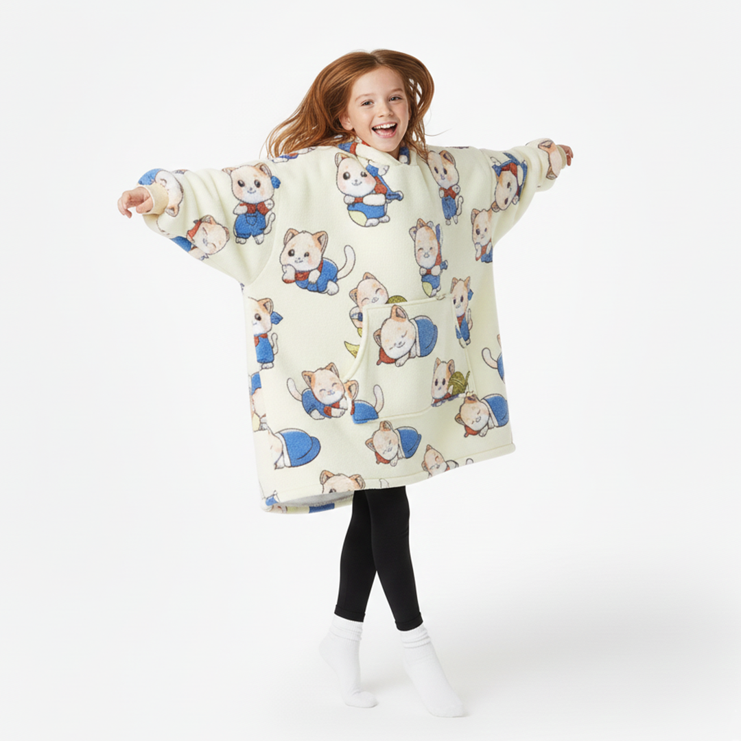 Cat Allsleepers Original Kids Cloud Hoodie