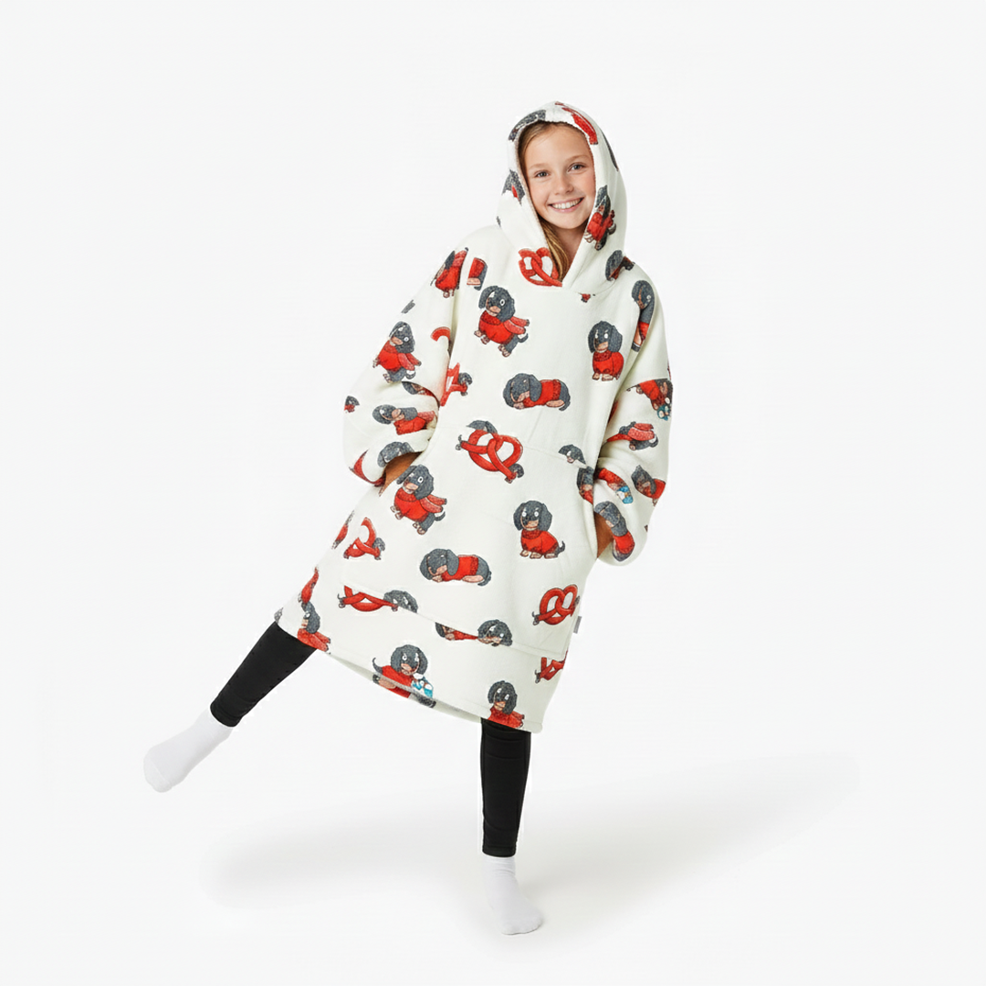 Dachshund Allsleepers Original Kids Cloud Hoodie
