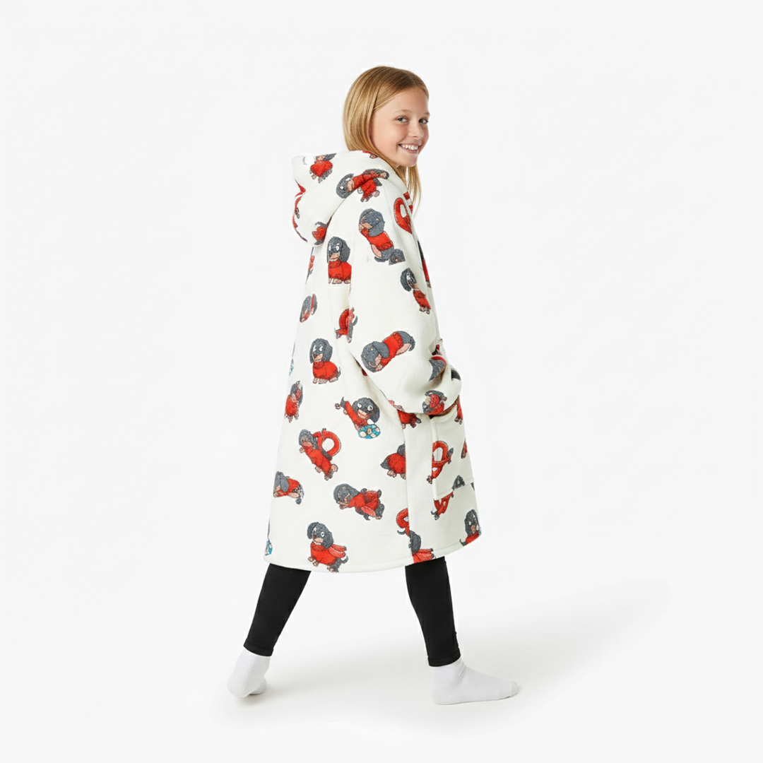 Dachshund Allsleepers Original Kids Cloud Hoodie