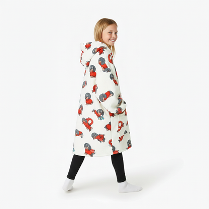 Dachshund Allsleepers Original Kids Cloud Hoodie