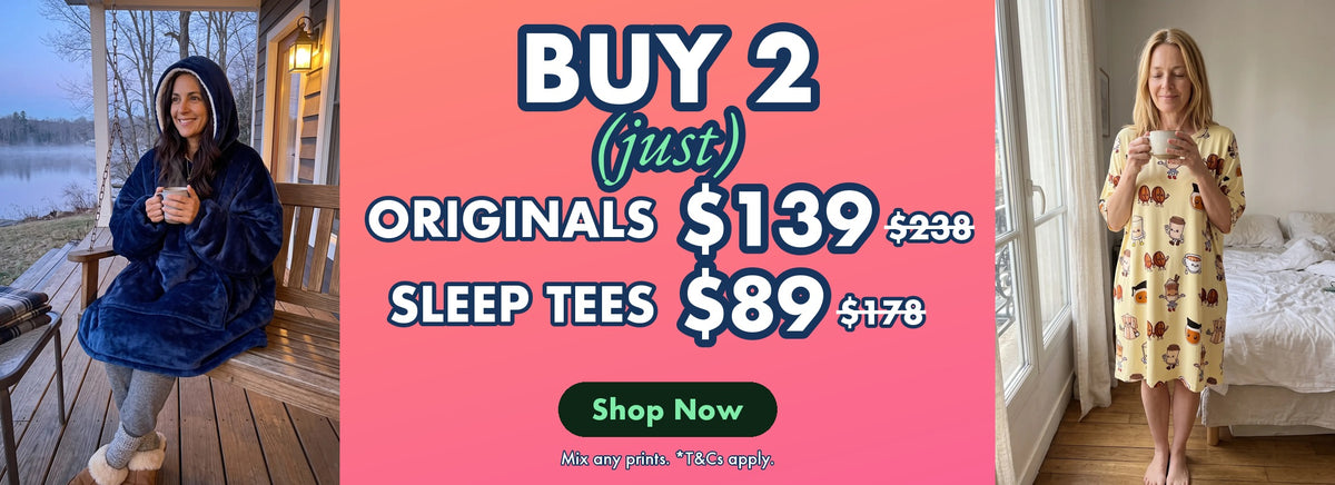 Gift season offer: Buy 2 Allsleepers Originals $139, Buy 2 Sleep Tees $89