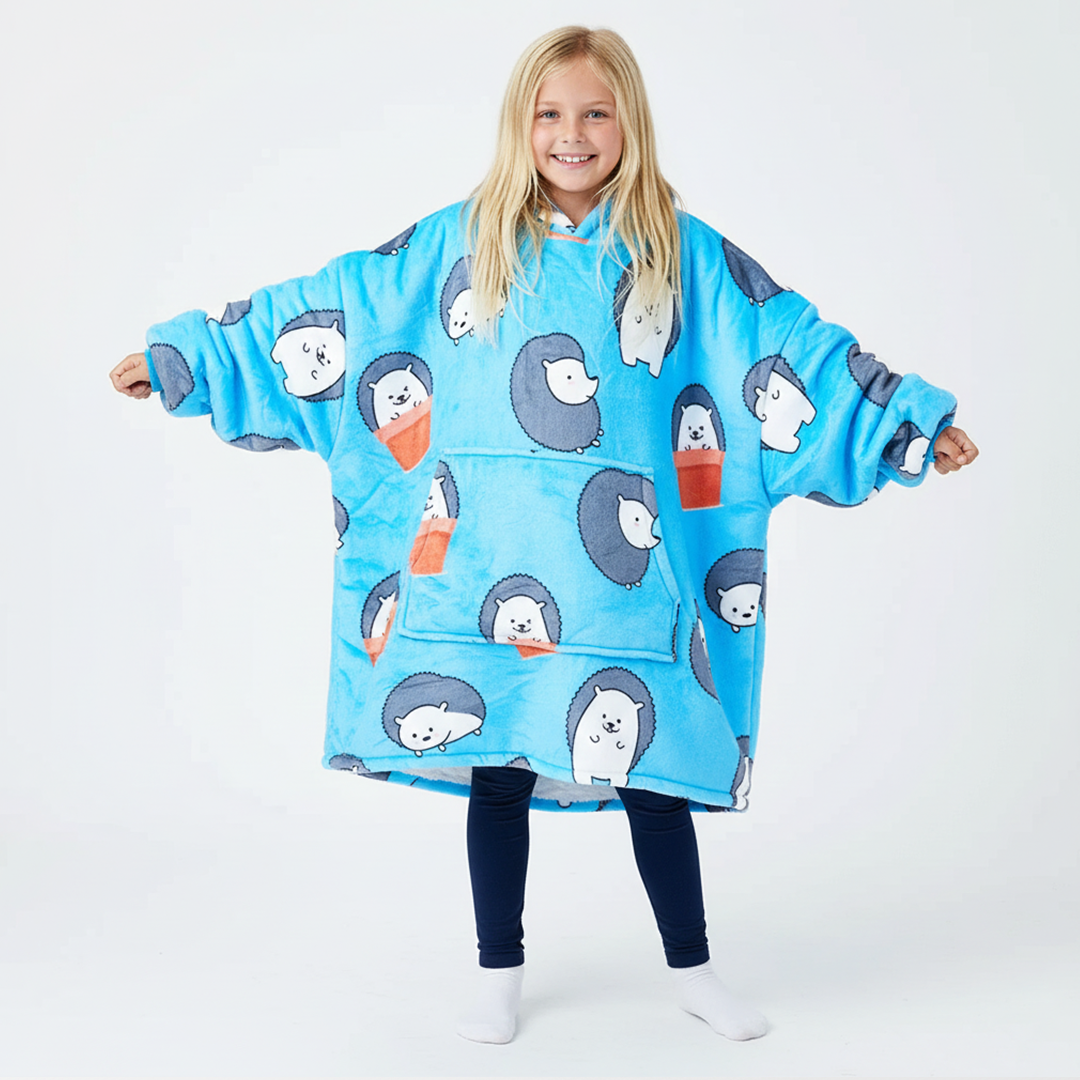 Hedgehog Allsleepers Original Kids Cloud Hoodie