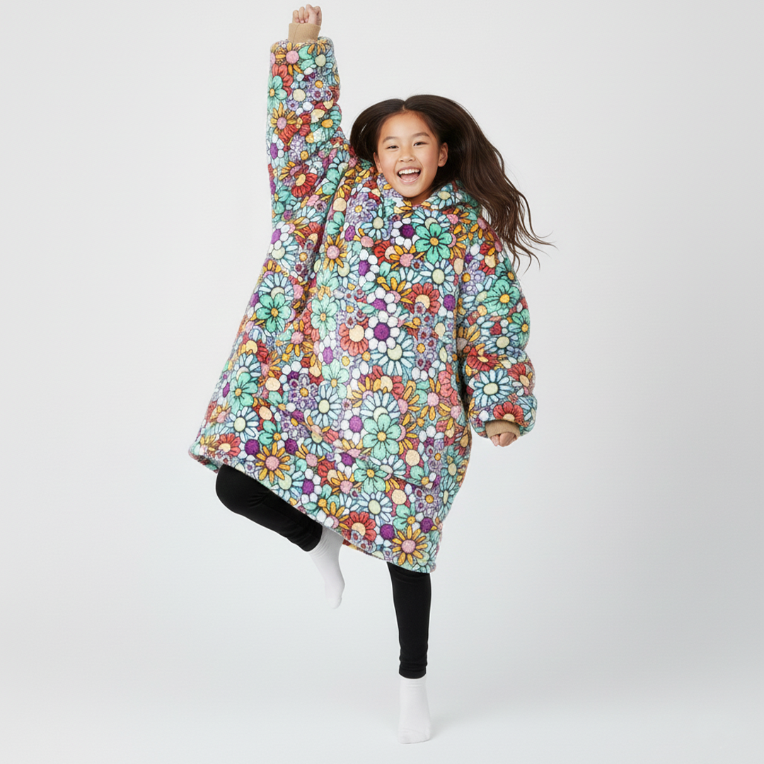 Flower Power Allsleepers Original Kids Cloud Hoodie