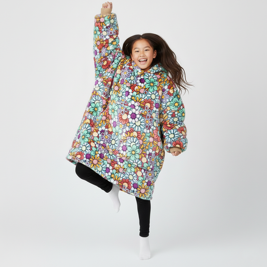 Flower Power Allsleepers Original Kids Cloud Hoodie