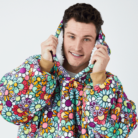Flower Power Allsleepers™ Original Cloud Blanket Hoodie